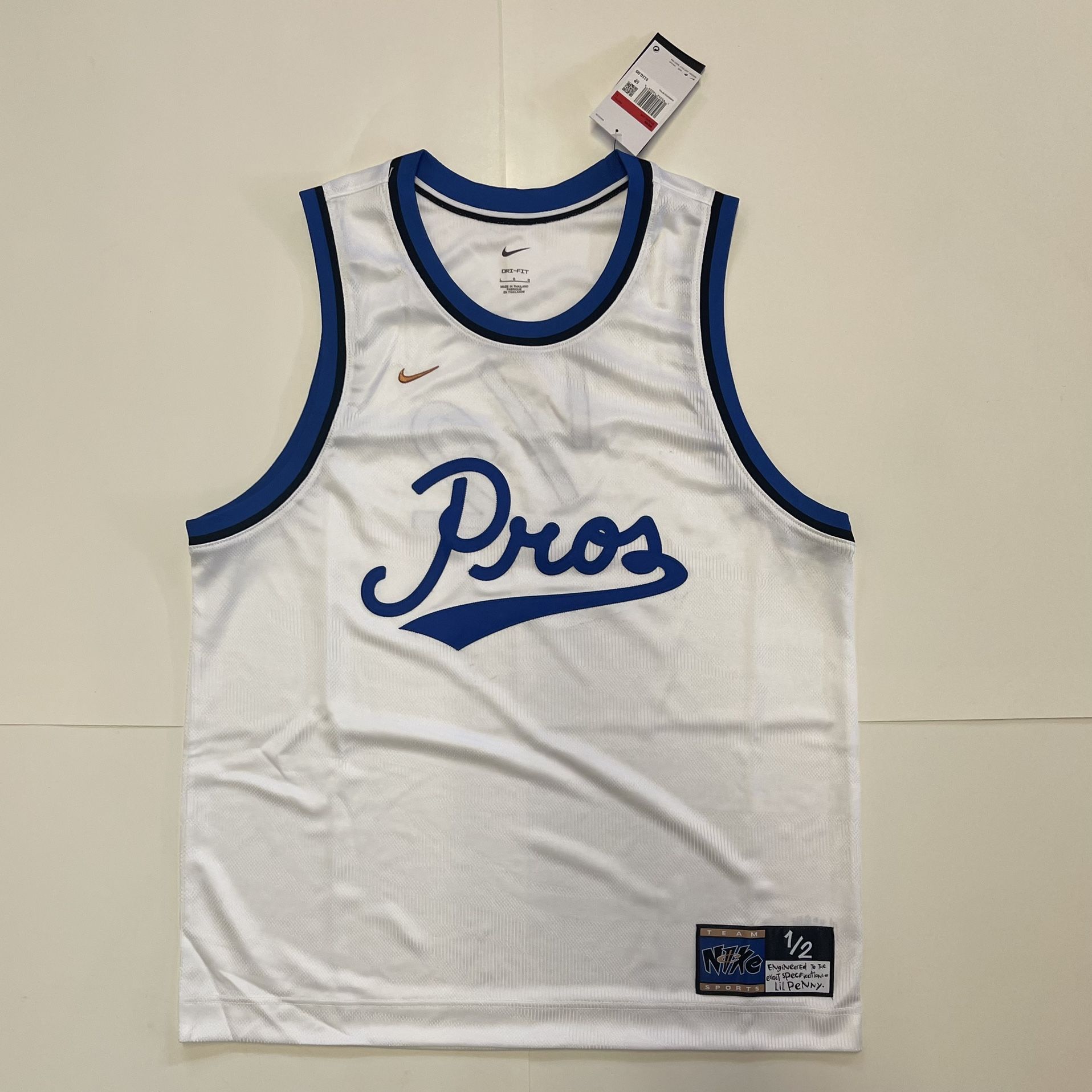 Nike Mens Dri-Fit Lil Penny 1/2 Cent Basketball Jersey DA5991 100 MSRP $110 Sz L