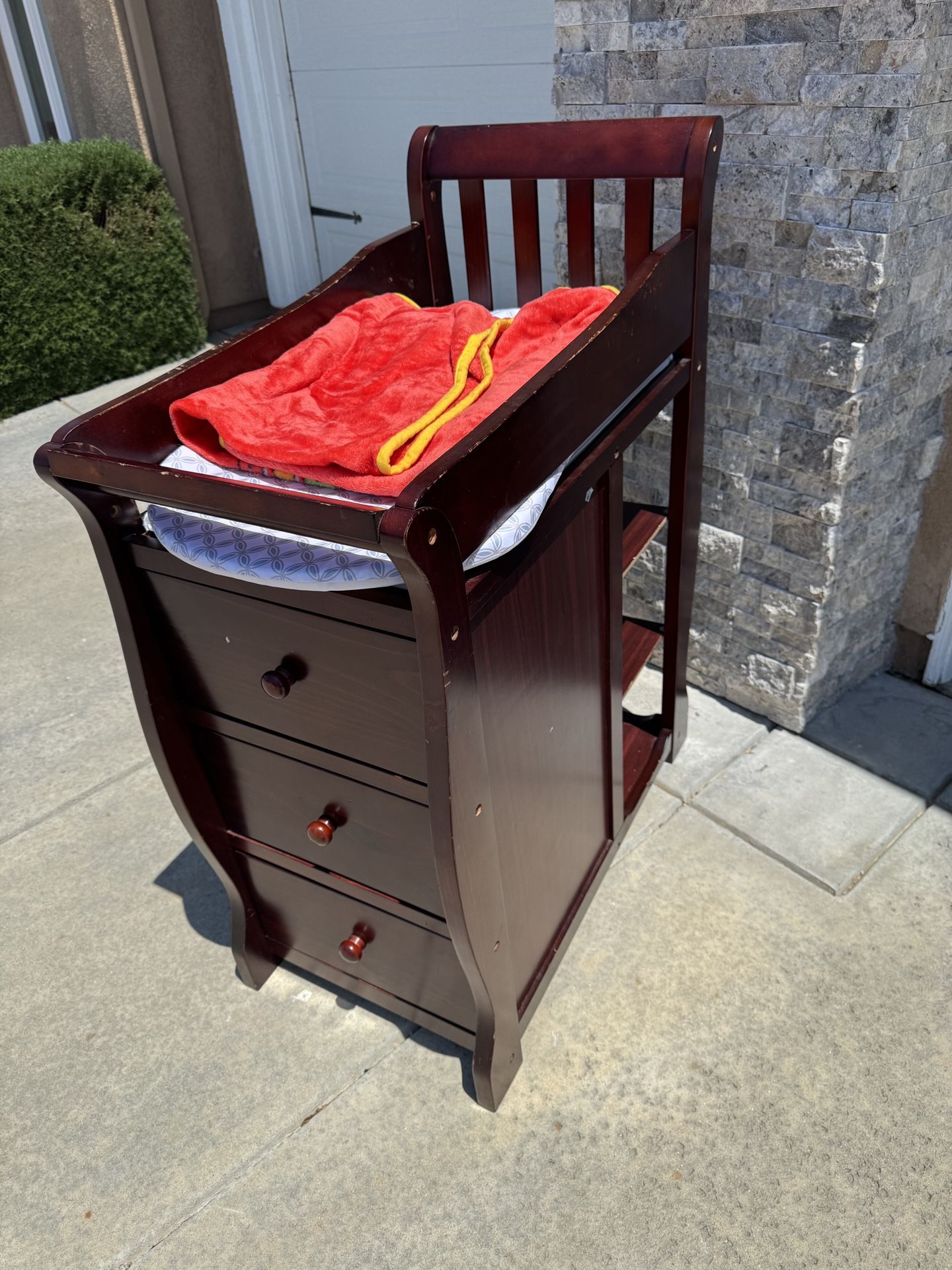 Wooden Baby Changing Table