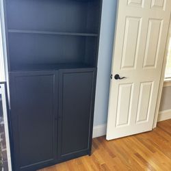 IKEA Billy Bookcase With Oxberg Doors