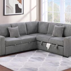 NEW SECTIONAL SOFA CORDUROY 