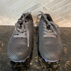 DSG Speed Viper Soccer Cleats Youth Size 9K - Black / Purple / Gray