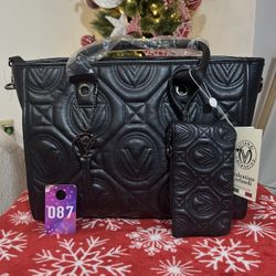 Valentino Orlandi Black Large Tote Bag