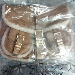Darrington Large Suede And Shearling Messenger Bag