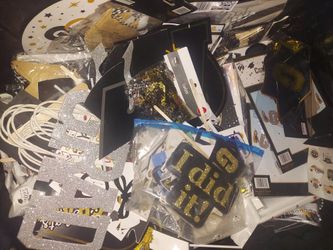 GRADUATION PARTY ITEMS  A LOT OF GOOD THINGS $30.00 FOR EVERYTHING 