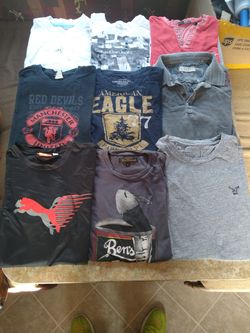 Pre Worn Washed Brand Name Men's T-shirts Size S-M
