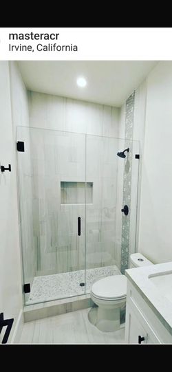 GRATIS FREE Panel Fijo De Puerta De Vidrio Para El Shower