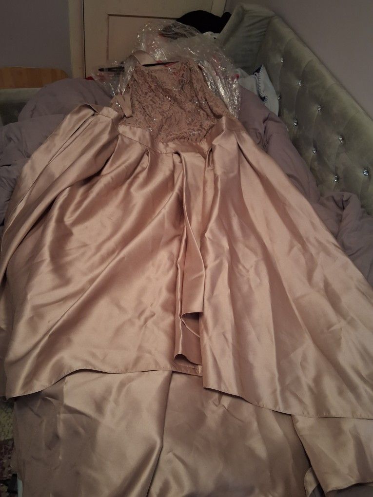 Blush Pink Formal / Prom Dress (Size 22)