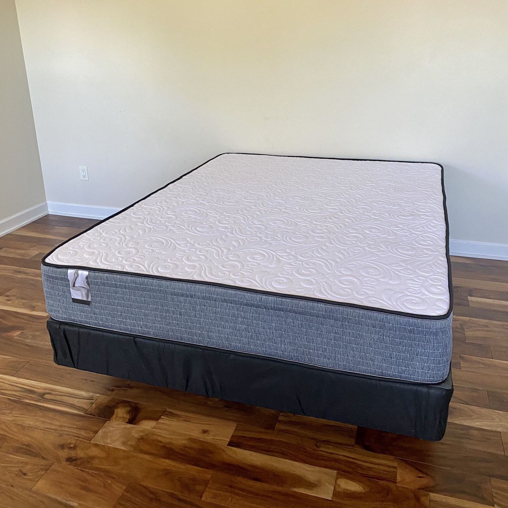 Full Size Mattress 10 Inches With Box Springs And Metal Bed Frame High Quality Available All Size. Delivery Available