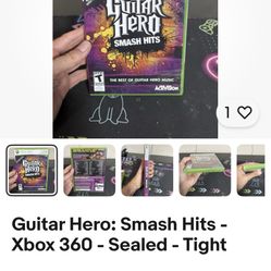 Guitar Hero: Smash Hits - Xbox 360 - Sealed - Tight