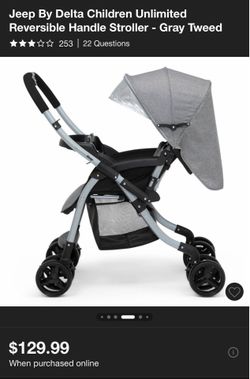 Jeep Unlimited Reversible Handle Stroller by Delta Children