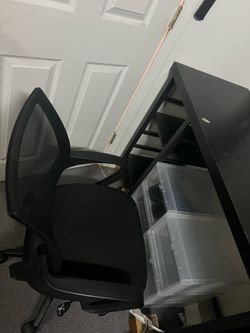 Desk and chair