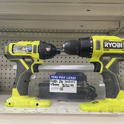 Ryobi Drill Set