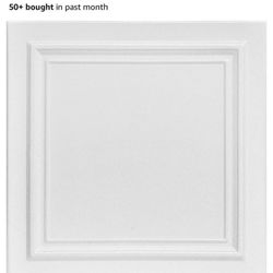 Line Art Foam Glue Up Ceiling Tile (Pack of 8)