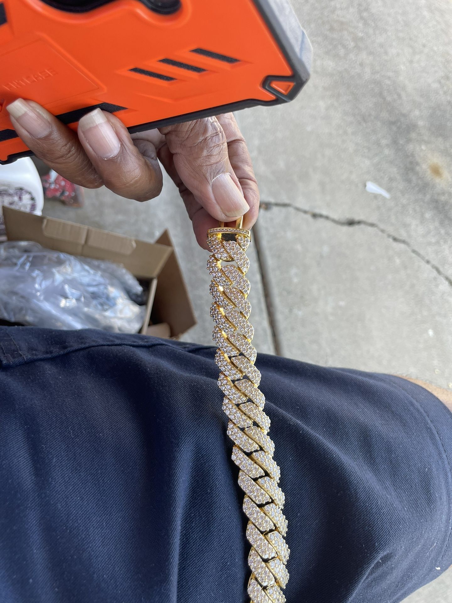 19 MM 2-Row Ice Cuban Chain