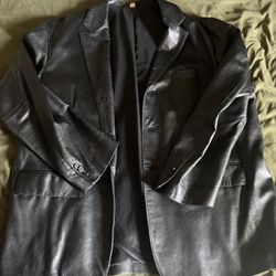 Leather Blazer 