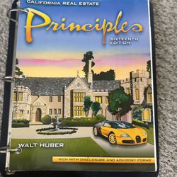 California Real Estate Principles 16th edition