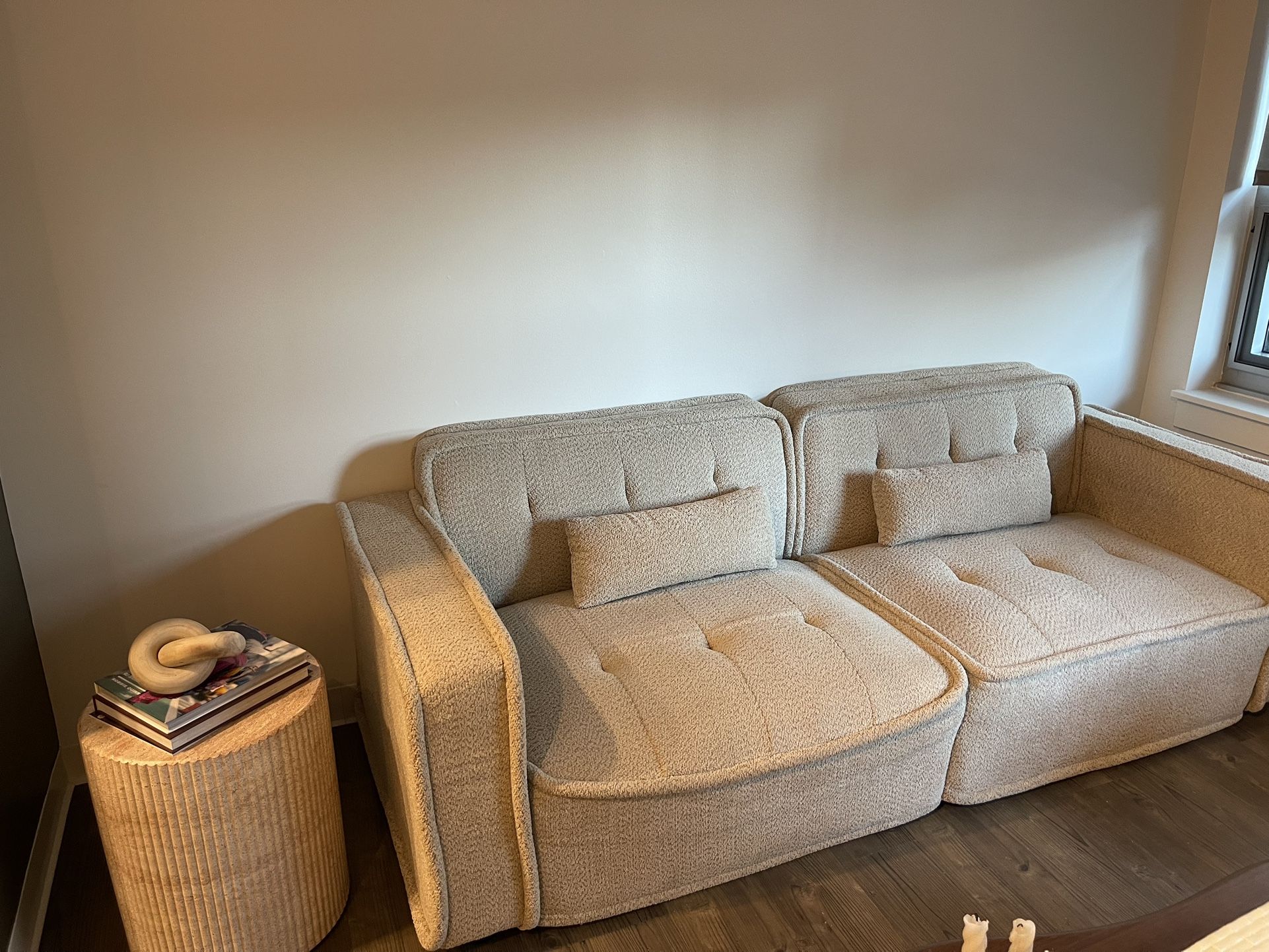 Beige Wayfair Couch.