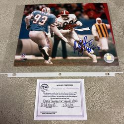 Reggie Langhorne Cleveland Browns Signed 8x10 Photo With COA
