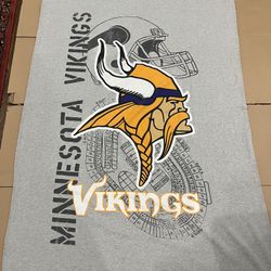 NFL Minnesota Vikings Cotton Throw Blanket 