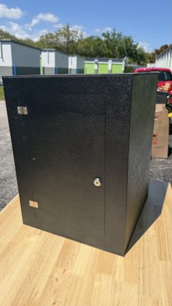 Black Metal Locking Box