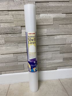 Ribbed Shelf Liner / 2pcs / QTY // Clear 24in X 10ft / Warp Bros. /