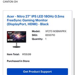 Acer Gaming Monitor 