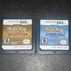Pokemon HeartGold And Pokemon SoulSilver Nintendo DS Video Game Cartridge 