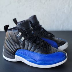 Nike Air Jordan 12 Retro Black Hyper Royal AO6068-004 Size 5.5 