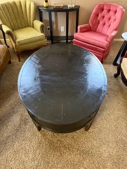 Large oval coffee table