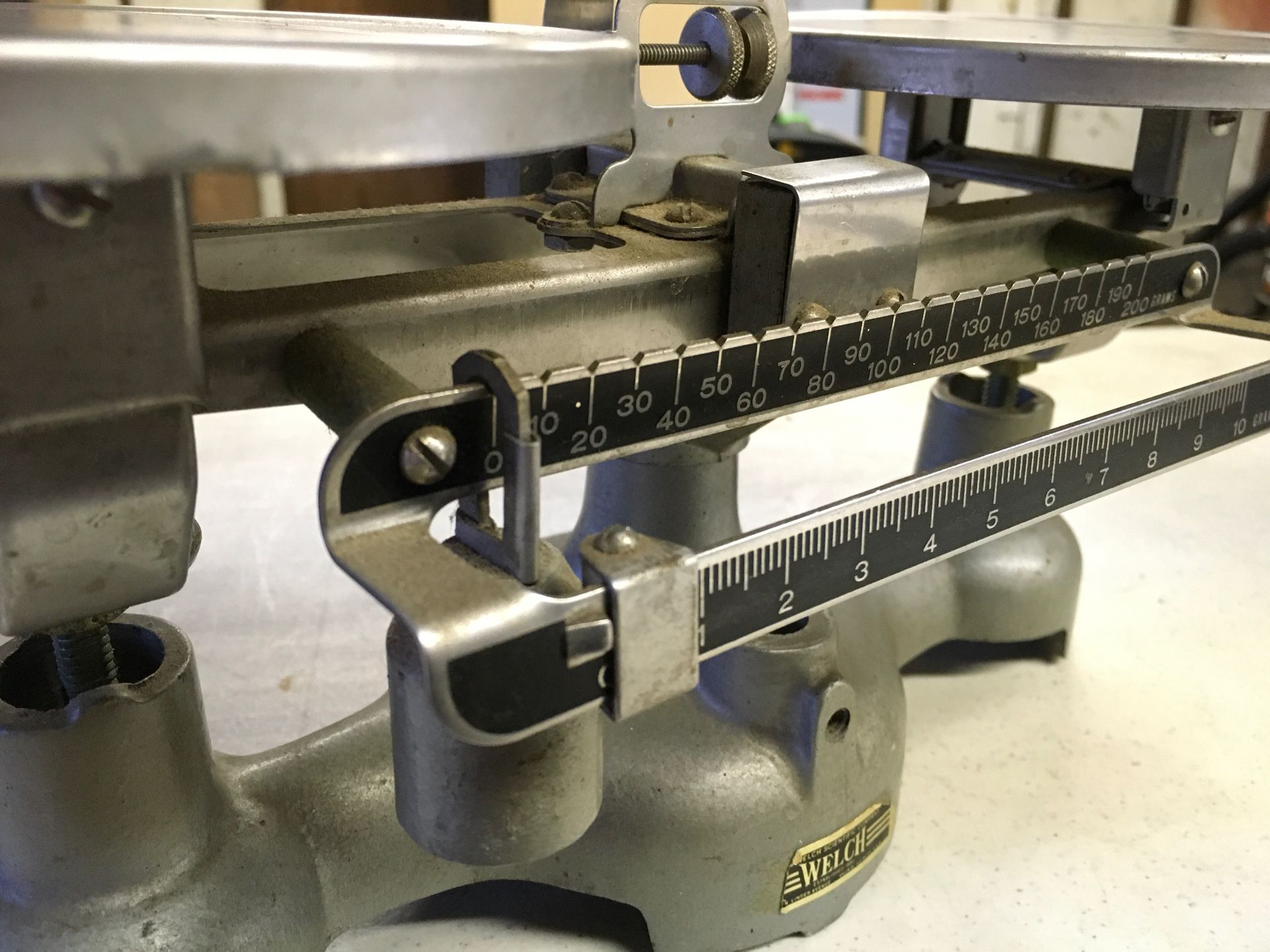 Scale made by Welch, 1960’s likely