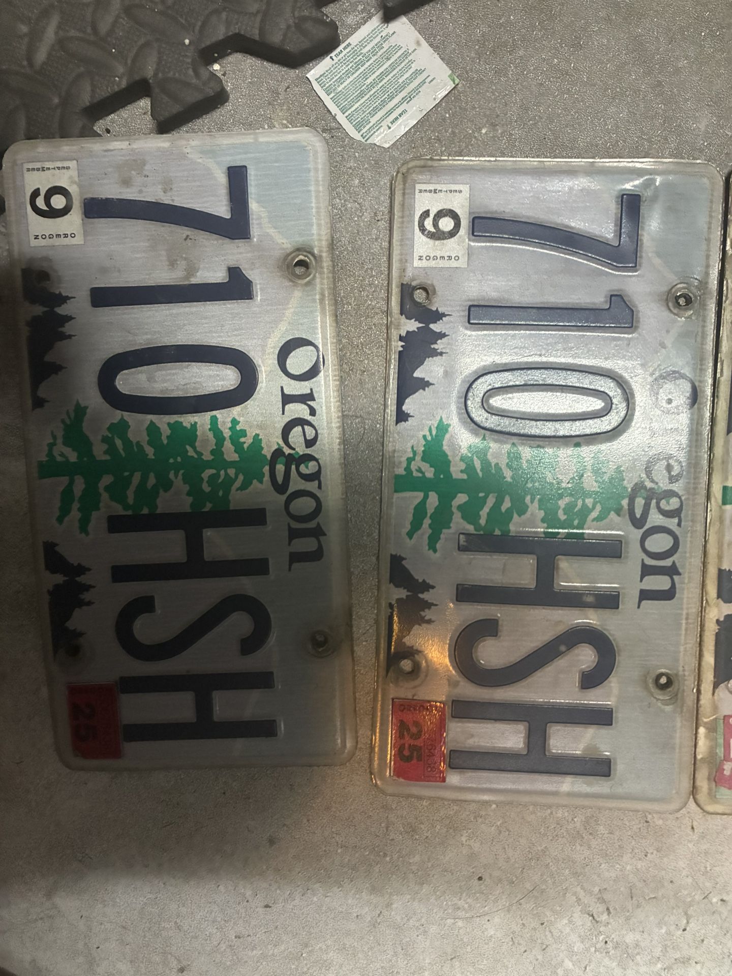 Oregon License Plates