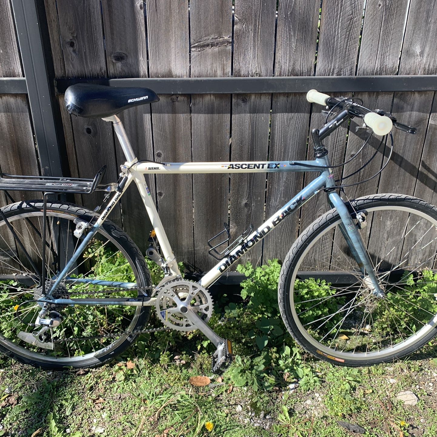 1989 Diamondback Ascent EX Mountain Bike Comuter W/ rack Tange