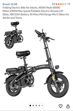 HLOIE 23MPH Speed Adult Ebike