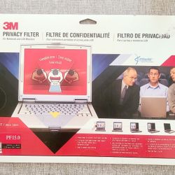 New 3M Privacy Filter Screen PF15.0 for Notebook & LCD Monitors 15in.