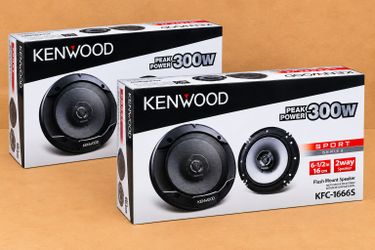 Kenwood Car Speakers 2-Sets 6 1/2" 2-Way Coaxial Speaker System 600 Watts KFC-1666S Package 🚨 Payment Options Available 🚨 No Credit Needed 🚨