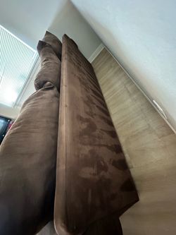 Brown couch set