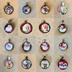 Christmas holiday winter charm pendants jewelry for sale!
