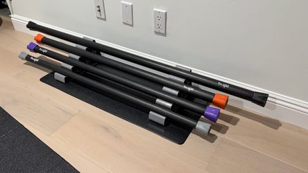 Yes4All Set of 4 Weighted Body Bars 30 25 20 15