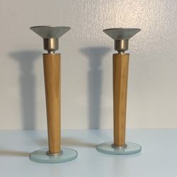 Pair of Modern Candleholders