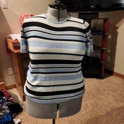 Blue Striped Blouse