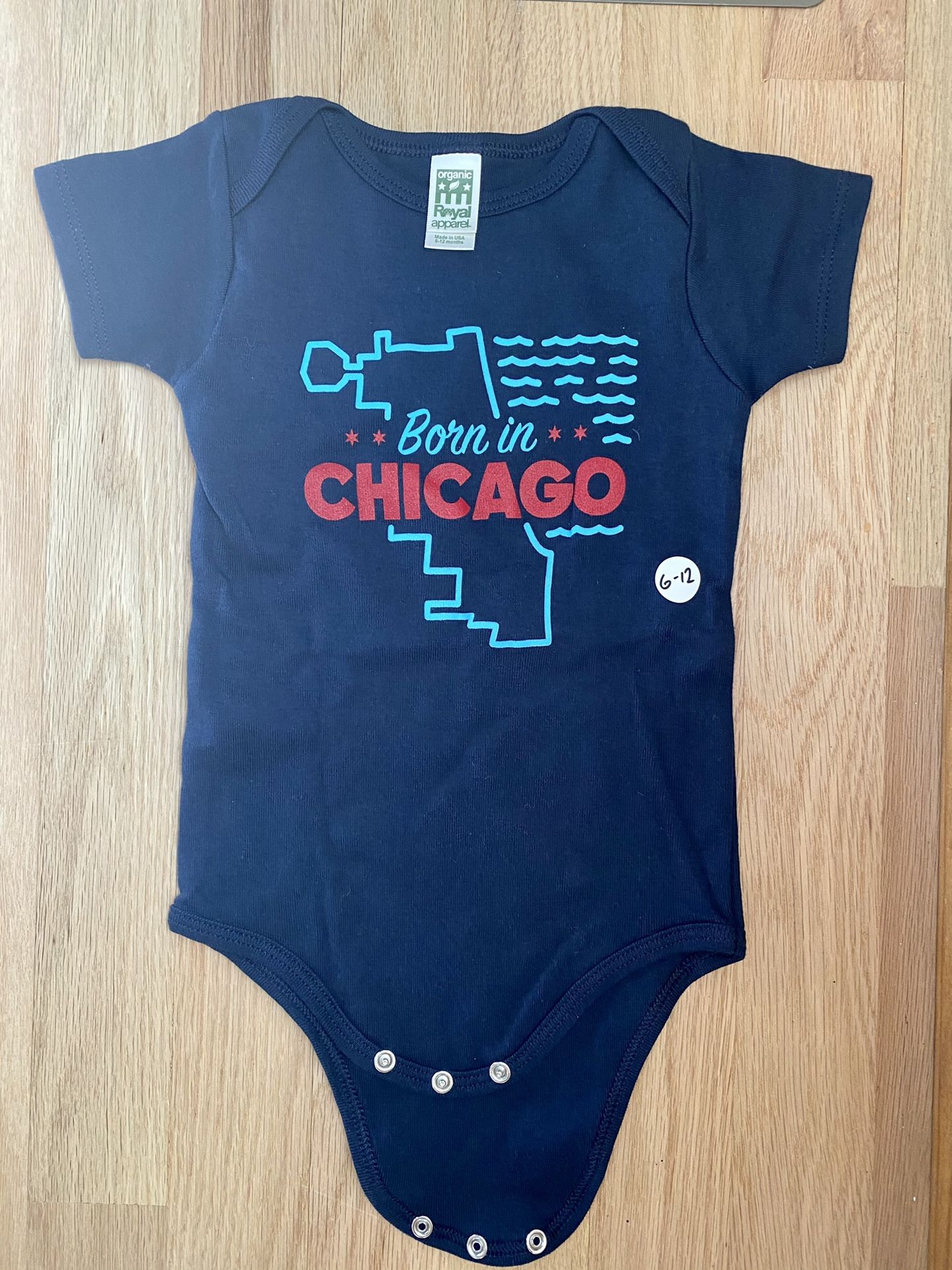 new ‘born in chicago’ onesie . 6-12 months 🏙