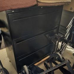 3 Door HON Filing Cabinet