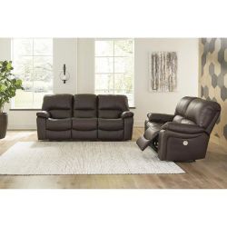 ASHLEY LEATHER POWERED RECLINERS 