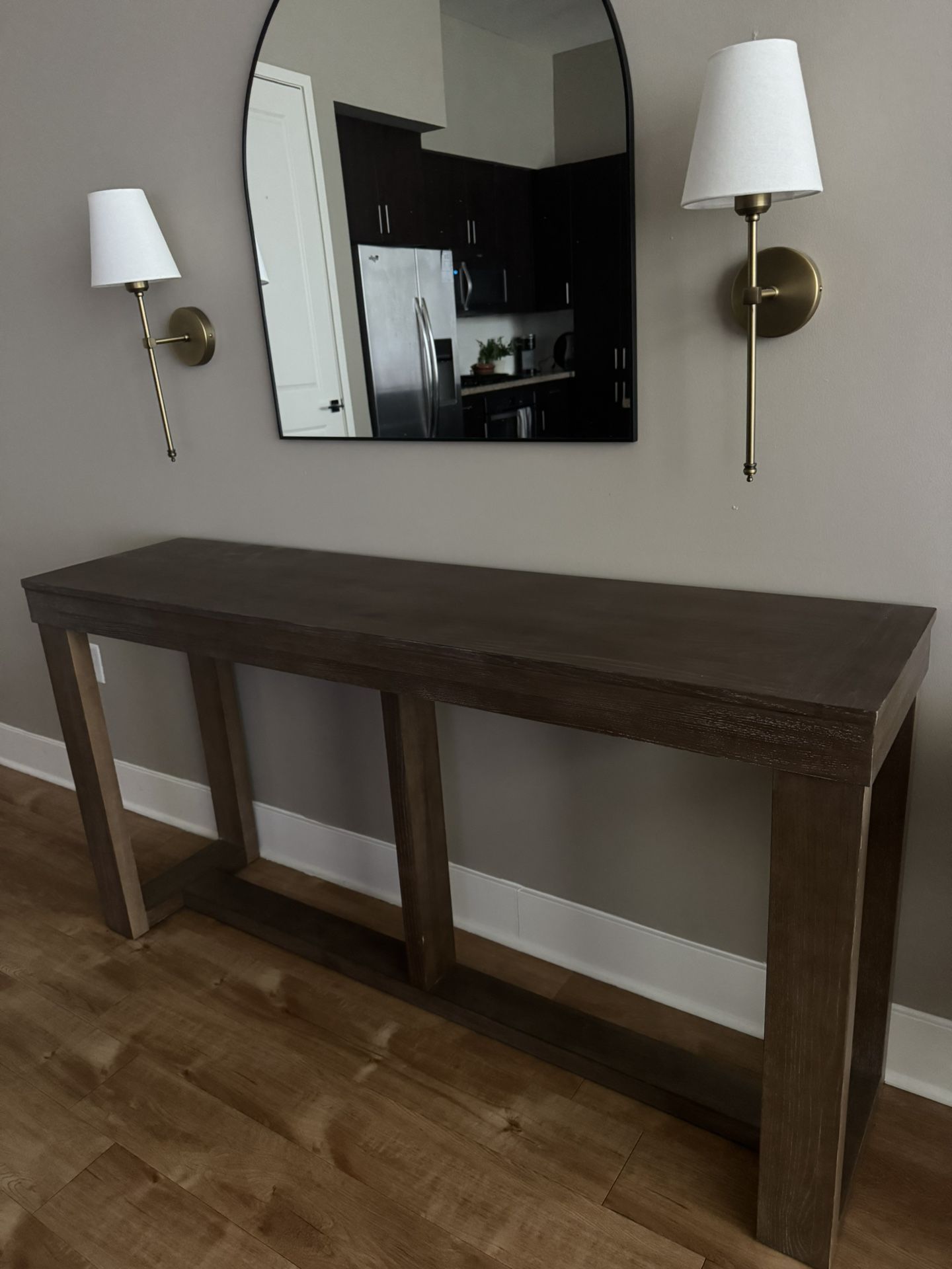Rustic Entryway Console Table