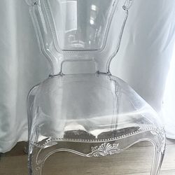 Transparent Victoria Rococo Ghost Chair