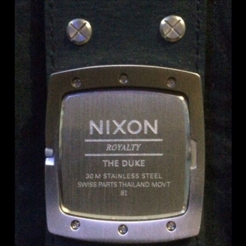 Nixon Royalty 'The Duke' Watch (leather, stainless steel & .02 carat diamond) 💎⏱