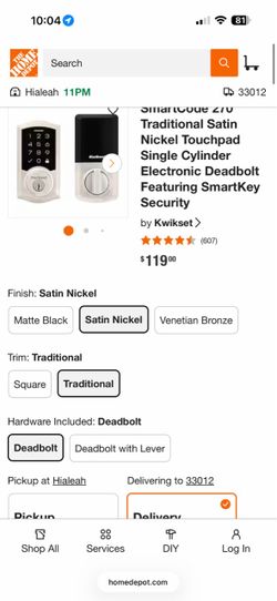 Kwikset deadbolt