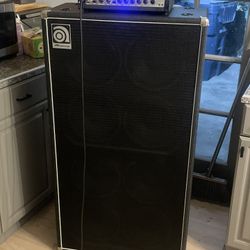 Ampeg SVT 810 Cabinet And Ampeg Pf 500 Amp Head