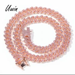 Pink Cuban Chain Choker 