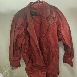 Leather Coat Women's 